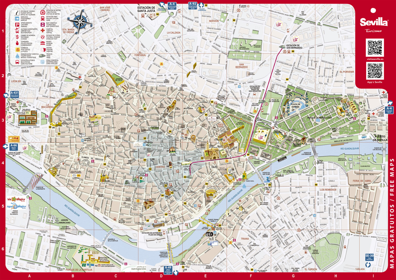 Mappe Siviglia Cosa Vedere A Siviglia