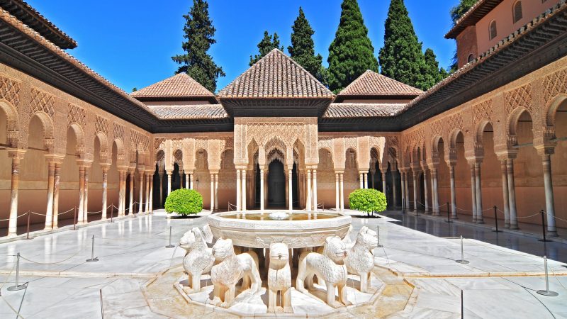 Fotos del Patio de los leones de la Alhambra de Granada
